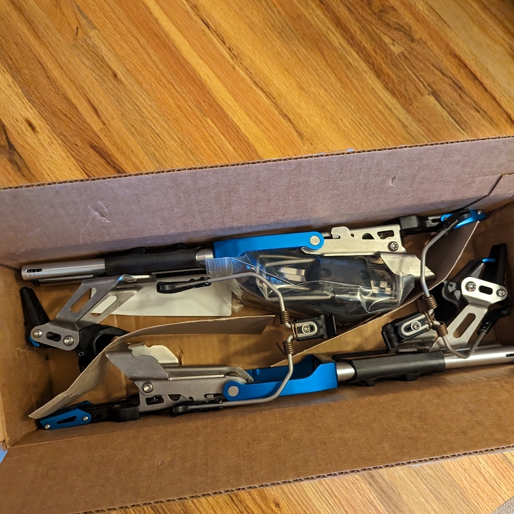 Bishop 75mm Telemark Bindings with 100mm brake